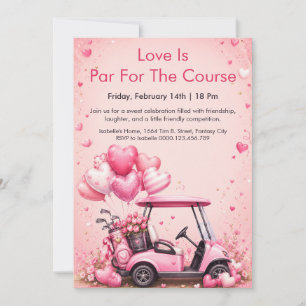 Invitación de fiesta del Día de San Valentín en ca
