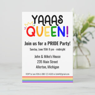 Invitación de fiesta del mes del ORGULLO LGBTQ
