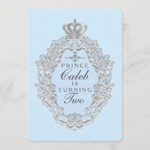 Invitación de fiesta del príncipe de cuento de had