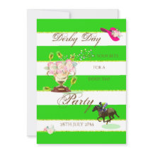 Invitación de fiesta Derby a la Carreras de caball