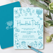 Invitación de fiesta divertida y caprichosa de Jan