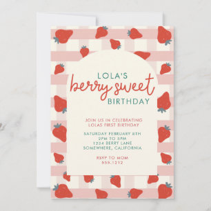 INVITACIÓN DE FIESTA DULCE DE FRUTOS ROJOS
