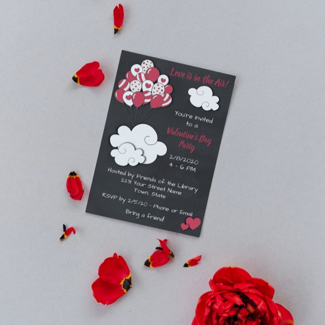 Invitación de fiesta El día de San Valentín Cute (Subido por el creador)