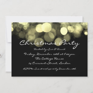 Invitación de fiesta Elegante Luces Brillantes de