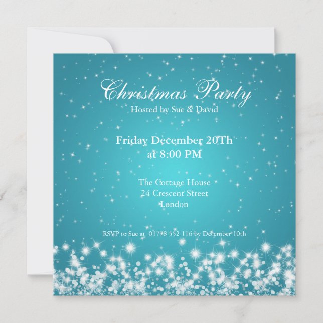 Invitación de fiesta Elegante Personalizado de esp (Anverso)