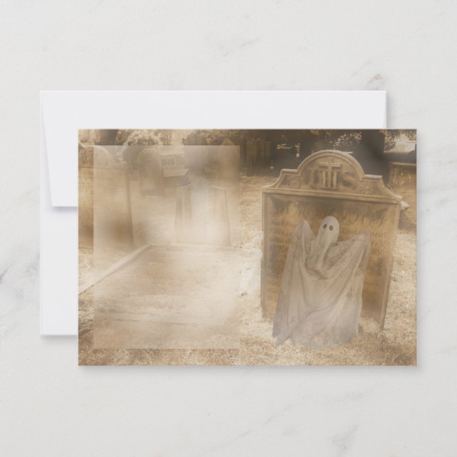 Invitación de fiesta embrujada (Anverso)