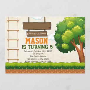 invitación de fiesta en curso de TreeTop