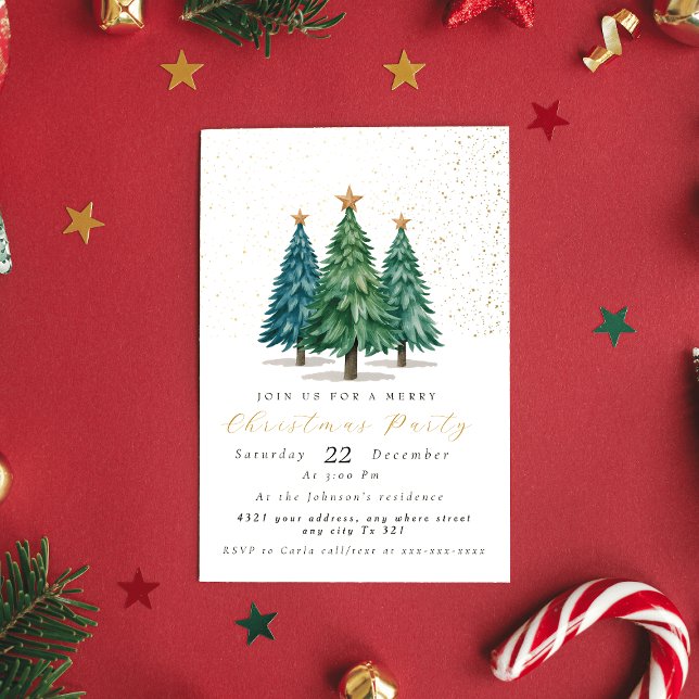 invitación de fiesta en el árbol de Navidad (Subido por el creador)
