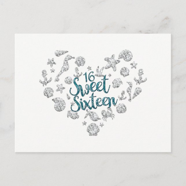 Invitación de Fiesta en la Playa para Cumpleaños 1 (Anverso)