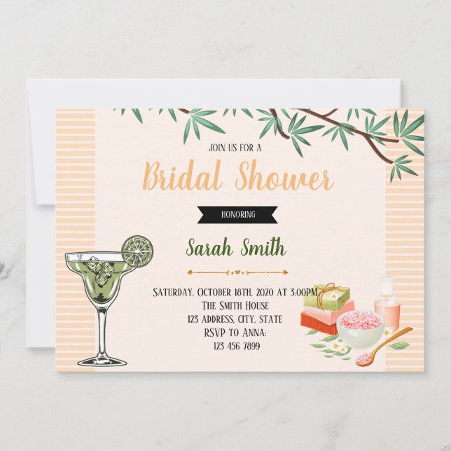 invitación de fiesta facial en miniatura de Margar (Anverso)