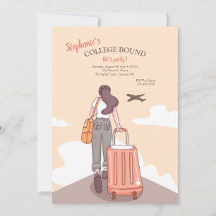 Invitación de Fiesta Femenina para Universitarias