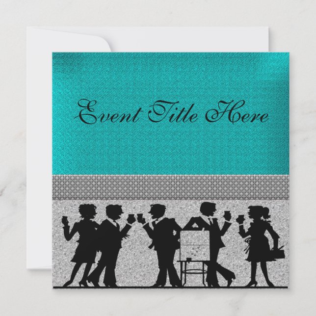 Invitación de fiesta festiva personalizada (Anverso)