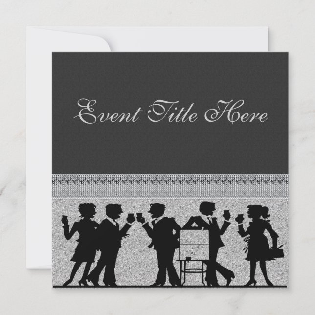 Invitación de fiesta festiva personalizada (Anverso)