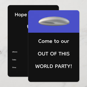 Invitación de fiesta fuera de este mundo