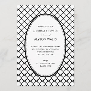 Invitación de fiesta general moderna (Negro)