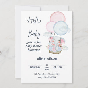 Invitación de fiesta infantil divertida y adorable