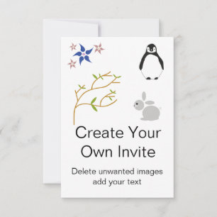 Invitación de Fiesta infantil personalizado con pi