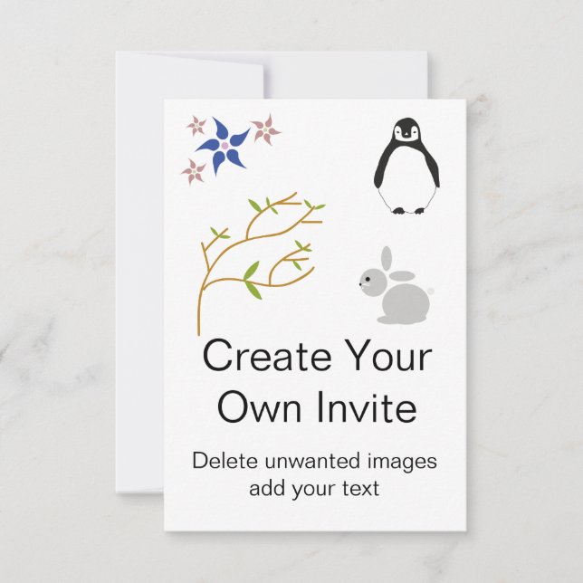 Invitación de Fiesta infantil personalizado con pi (Anverso)