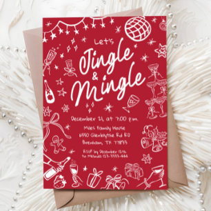 Invitación de Fiesta Jingle y Mingle, Fiesta de Na