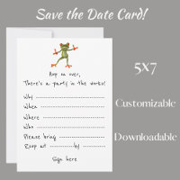 Invitación de fiesta: ¡La rana te invita!