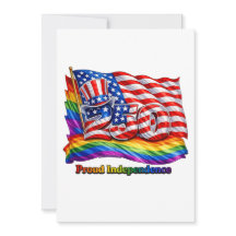 Invitación de fiesta LGBTQ de Independencia orgull