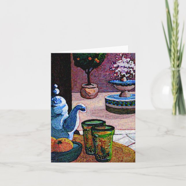 Invitación de fiesta marroquí (Anverso)