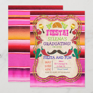 Invitación de Fiesta Mexicana de Graduación
