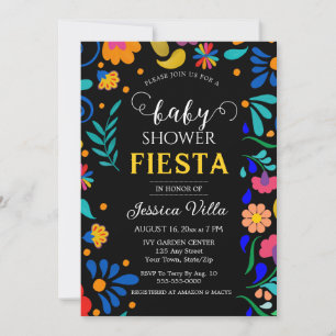 Invitación de fiesta mexicana Fiesta de Baby Showe
