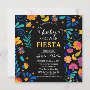 Invitación de fiesta mexicana Fiesta de Baby Showe