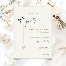 Invitación de fiesta minimalista Happily Ever Afte