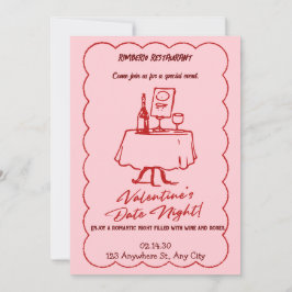 invitación de fiesta moderna de San Valentín