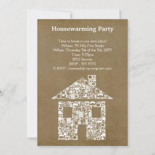 Invitación de Fiesta móvil de calentamiento de la