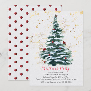 Invitación de fiesta navideña
