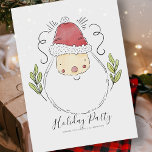 Invitación de fiesta navideña de color acuático de<br><div class="desc">Disponible aquí: http://www.zazzle.com/selectpartysupplies</div>