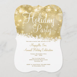 Invitación de fiesta navideña deslumbrante