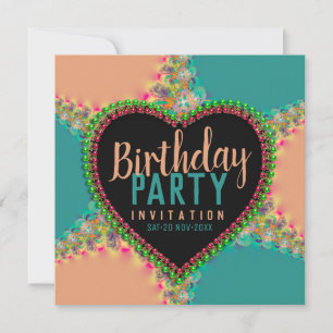 Invitación de fiesta nocturna de Chicas hippy bohe