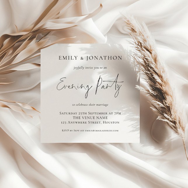 Invitación de Fiesta nocturno de Boda de script si (Subido por el creador)