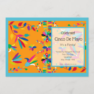 Invitación de fiesta para celebrar Cinco de Mayo