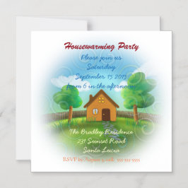 Invitación de fiesta para el calentamiento de la c