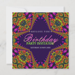 Invitación de fiesta para el evento fabuloso y div