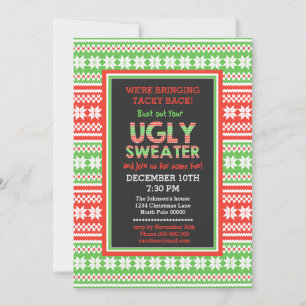 Invitación de fiesta para Navidades de arte de pal