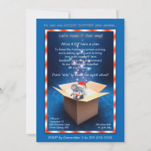 Invitación de fiesta para Navidades de cajas de re