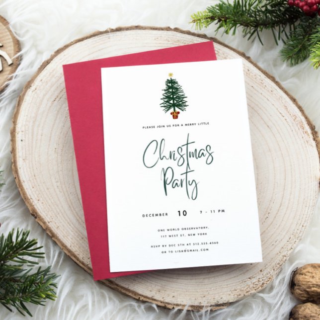 Invitación de fiesta para Navidades de guiones de  (Subido por el creador)