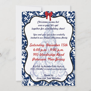 Invitación de fiesta para Navidades de Santa Claus