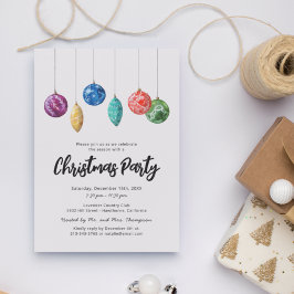 Invitación de fiesta para Navidades modernos simpl