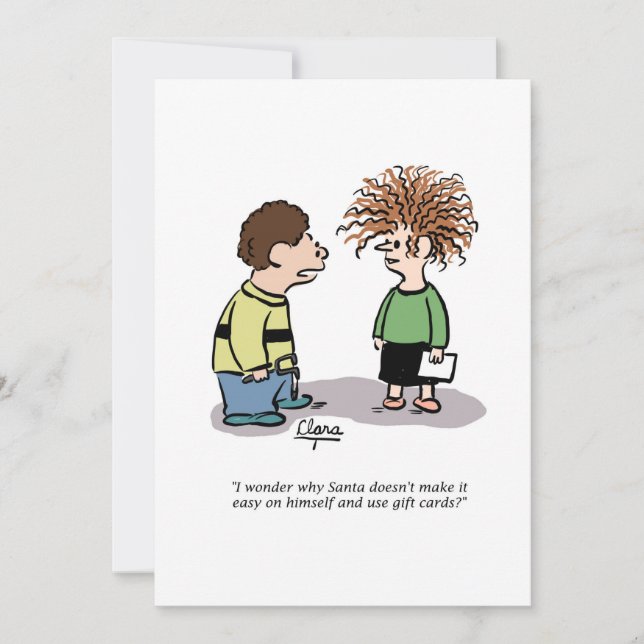 Invitación de fiesta para navidades - Santa y los  (Anverso)