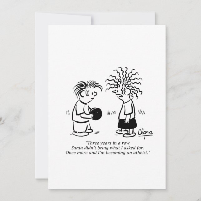 Invitación de fiesta para navidades - Santa y los  (Anverso)