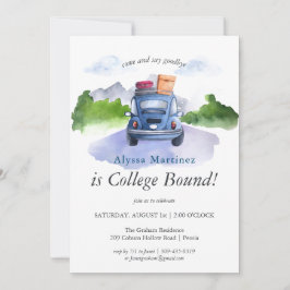 Invitación de fiesta para universitarios