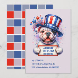 Invitación de fiesta patriótica linda