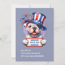 Invitación de fiesta patriótica linda